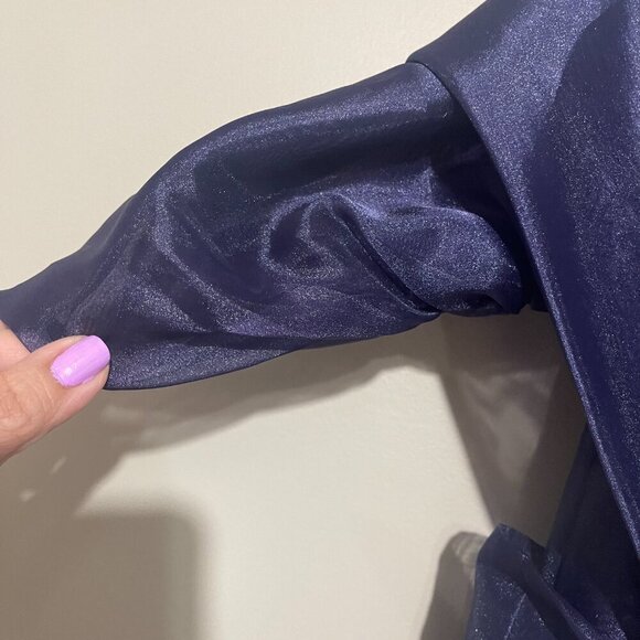 Vintage Watters & Watters Royal Purple Cocktail Dress, Size 4 - Picture 8 of 10